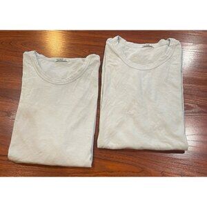BUCK MASON LOT OF 2 BLUE SHIRTS SIZE LARGE